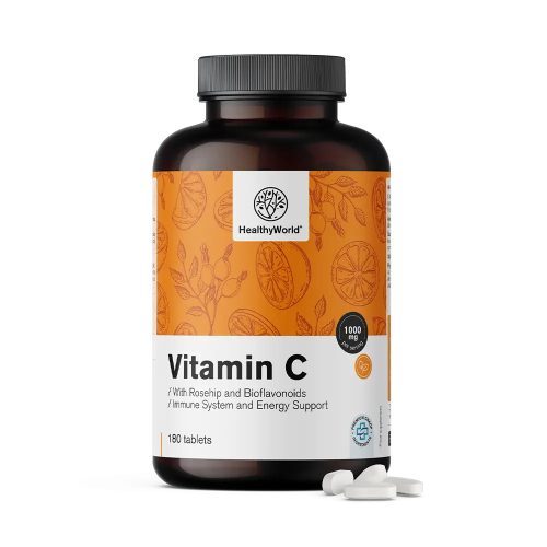 C-vitamin 1000 mg - csipkebogyóval és bioflavonoidokkal 180 db